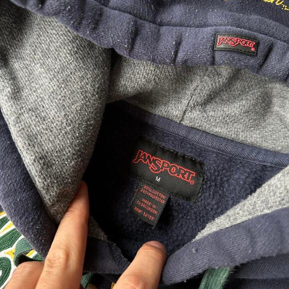 Vintage 00s jansport heavy cotton notre dame hoodie - Picture 6 of 8